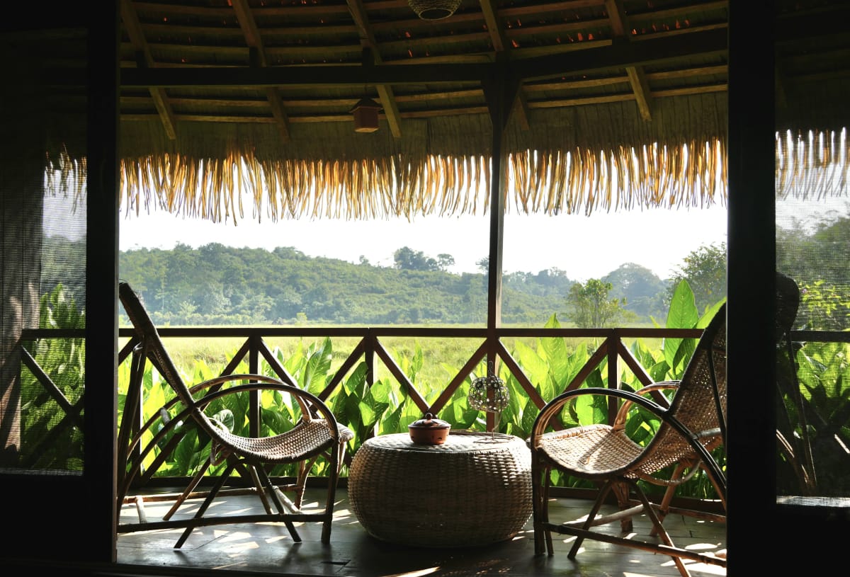 Calm view with chairs